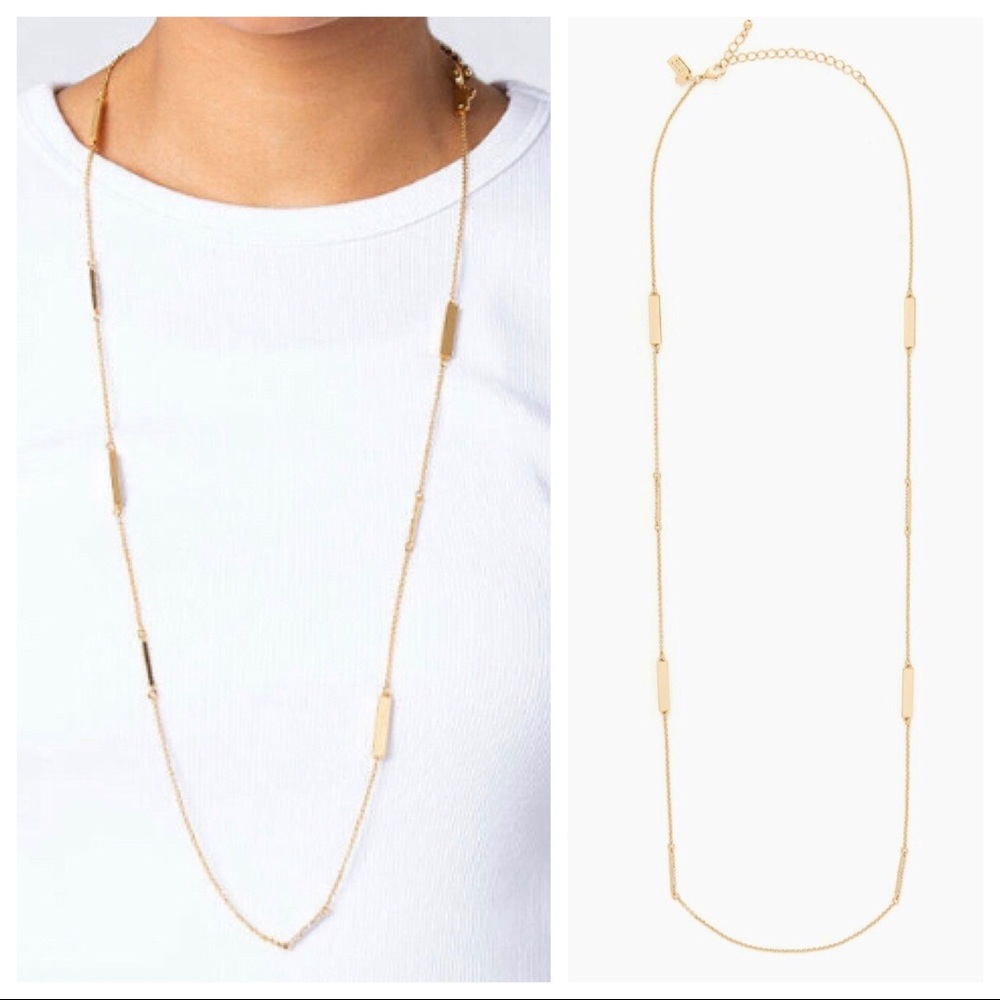 KATE SPADE Raising The Bar Long Scatter Necklace